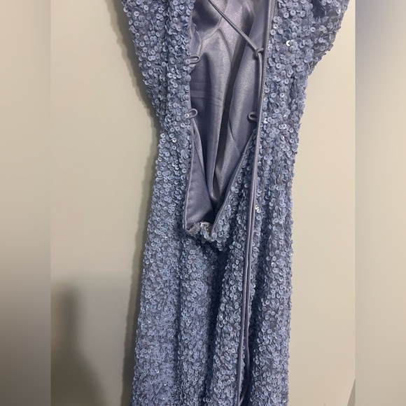 Primavera Couture Open Tie Back Sequin Mini Dress - Picture 11 of 11